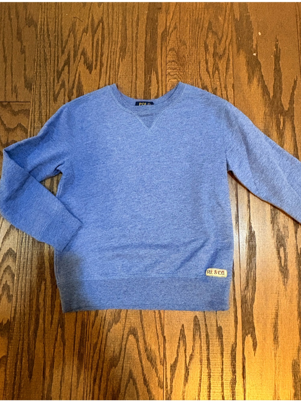 Polo Ralph Lauren Boys Blue Crew Neck Sweater Size Small (8) EUC Long Sleeve
